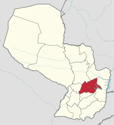 Karte von Paraguay - caaguazu