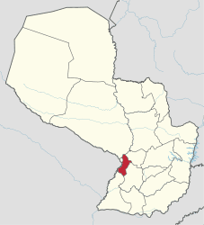 Karte von Paraguay - central