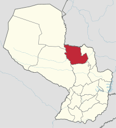 Karte von Paraguay - concepcion