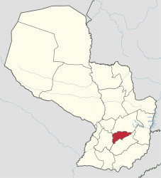 Karte von Paraguay - guaira