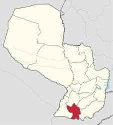 Karte von Paraguay - misiones