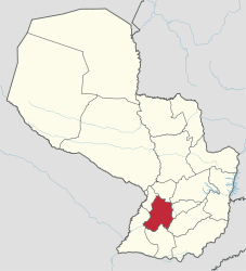 Karte von Paraguay - paraguari