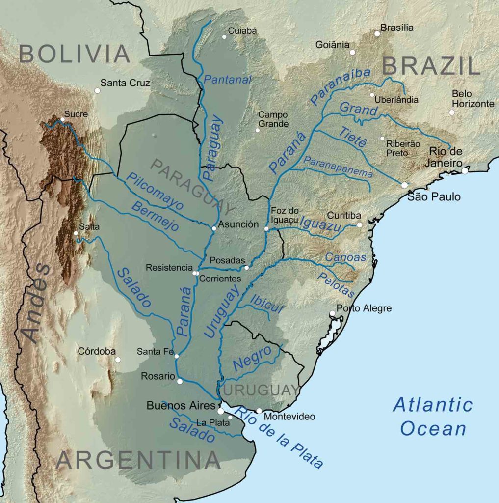 Karte Rio Paraguay